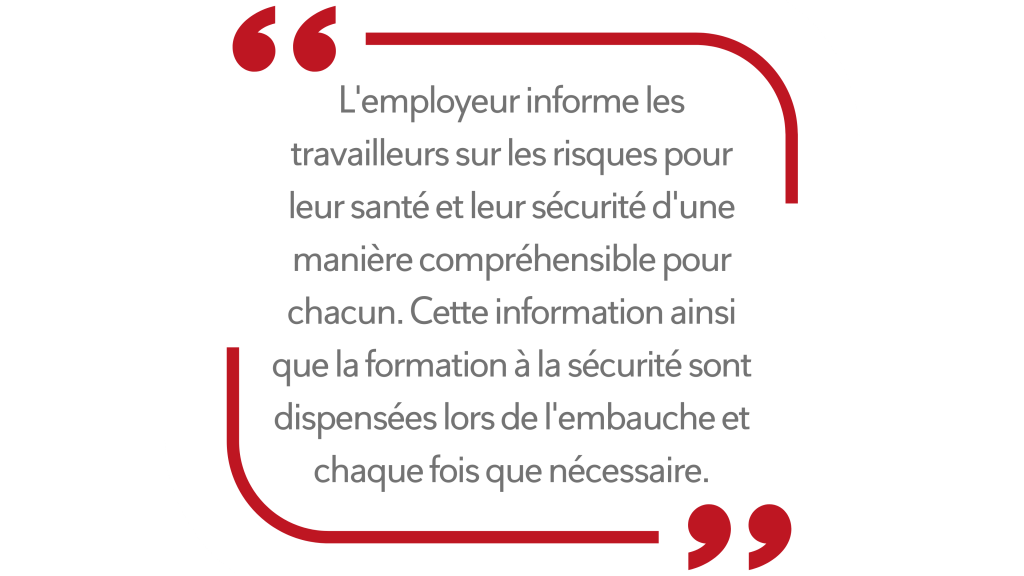 Article R4141-2 du Code du Travail - Formation incendie