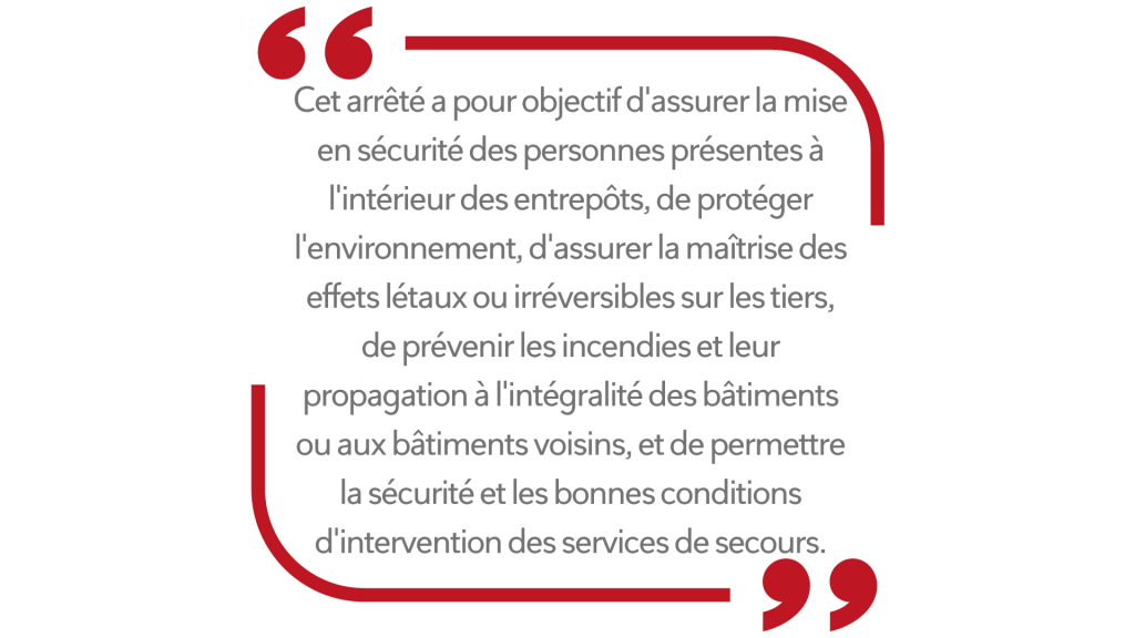 Article 1 de l'arrêté du 17 avril 2017, alinéa 2 du Plan de défense incendie